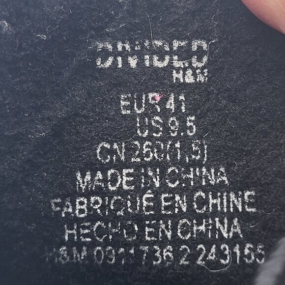 H&M DIVIDED Platform Boots Chunky Sole White Black Pull On Womens US 9.5/EU 41 - Picture 15 of 15